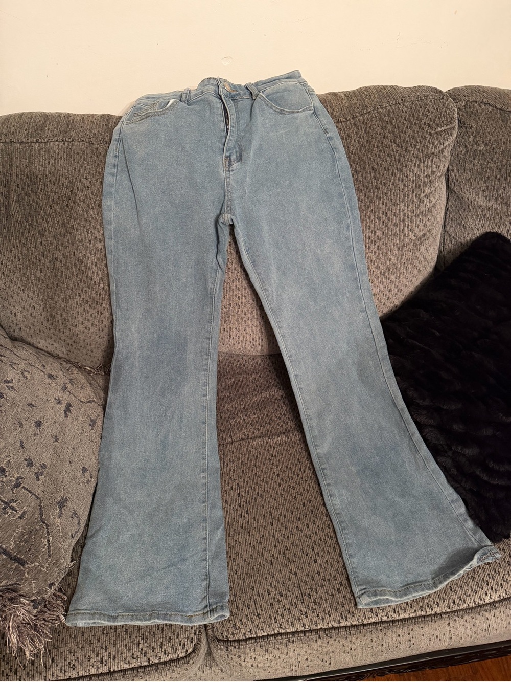 Light Blue Womenโs Bootcut Jeans